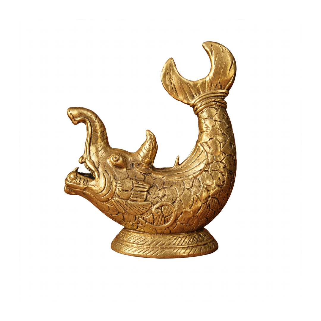 Dhokra Mythical Makara Sculpture