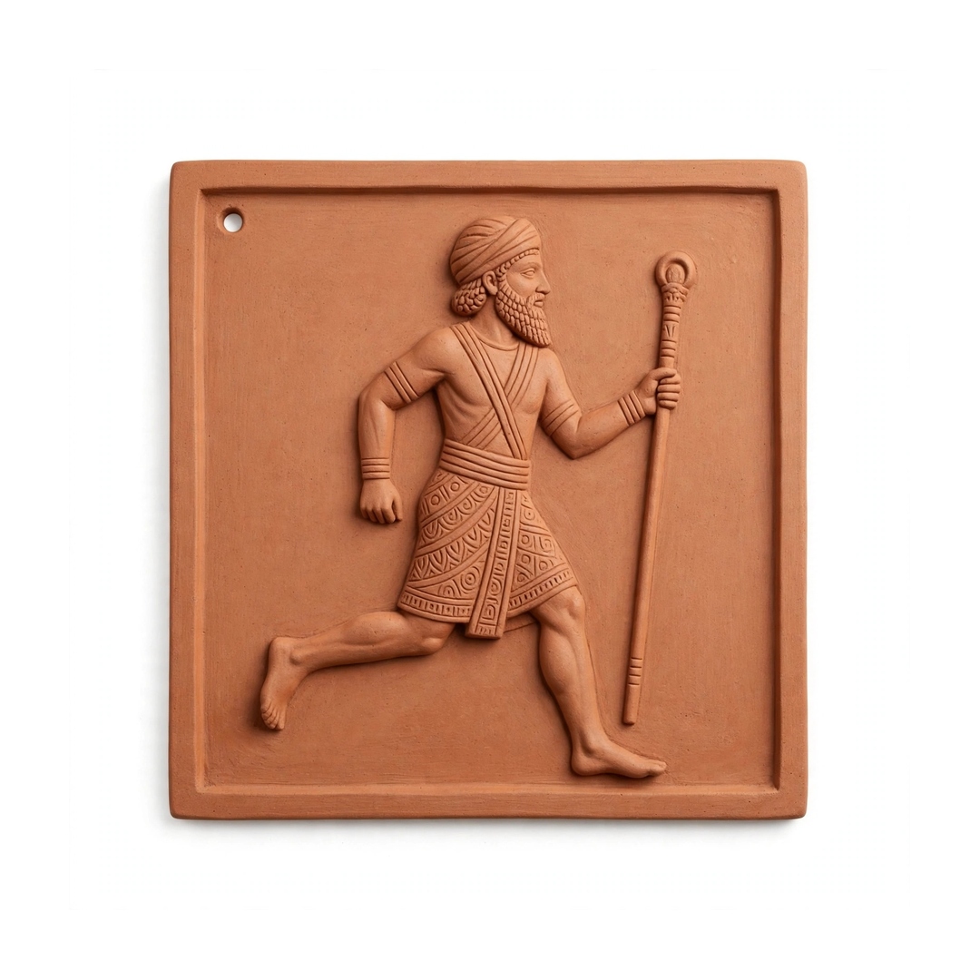 Terracotta Heritage Warrior Relief Wall Tile